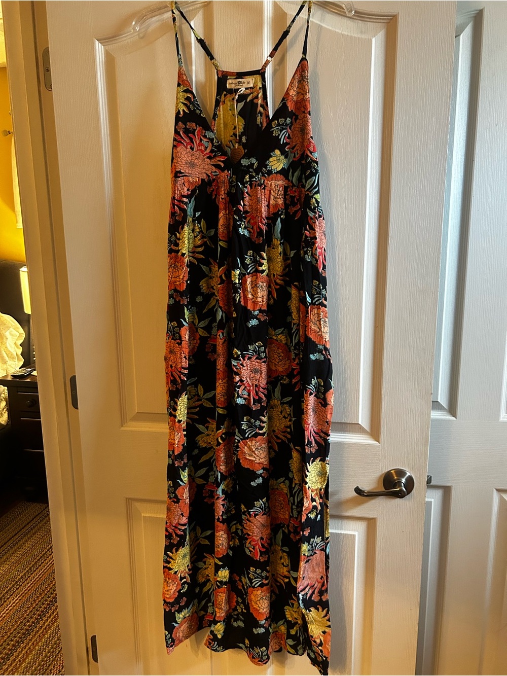 Natural Life Deep V-neck Floral Maxi Dress!!